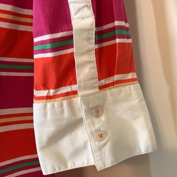 Tizzie Cotton Mini Striped Dress, S - Picture 8 of 11